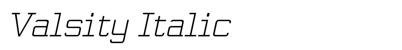 Valsity Italic